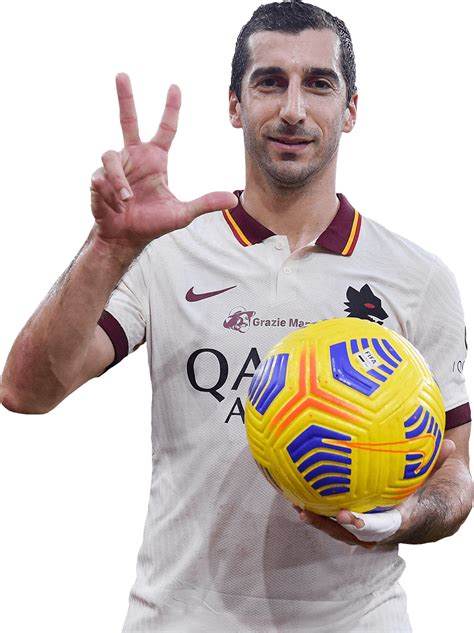 Henrikh Mkhitaryan AS Roma football render - FootyRenders