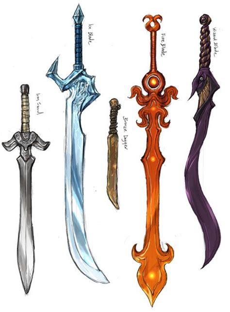 cool sword designs | Swords, Daggers, and Other Cool Medieval and Fantasy Weapons | Pinterest ...