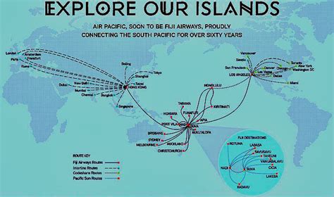 Fiji Airways Route Map