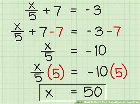 3 Ways to Solve Two Step Algebraic Equations - wikiHow