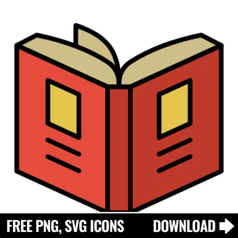 Free Book SVG, PNG Icon, Symbol. Download Image.