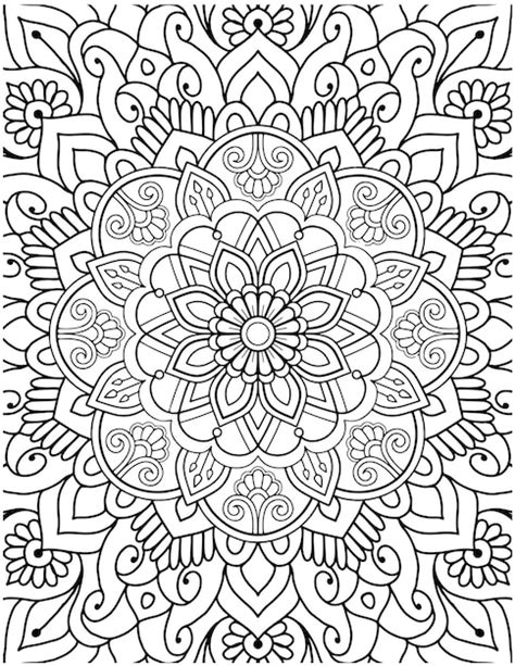 Premium Vector | Hand Drawn Mandala Coloring Pages For Adult Coloring Book. Floral Hand Drawn ...