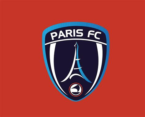 París fc club logo símbolo liga 1 fútbol americano francés resumen diseño vector ilustración con ...