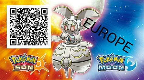 Pokemon Sun and Moon magearna QR code europe - YouTube