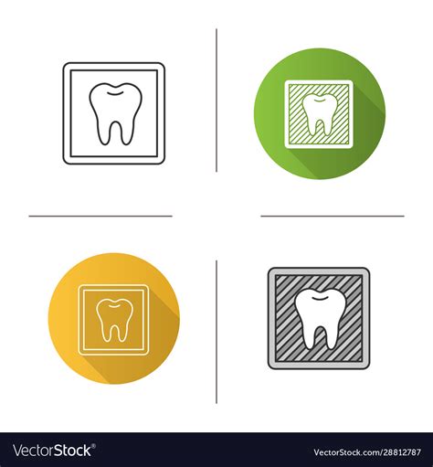 Dental x-ray icon Royalty Free Vector Image - VectorStock