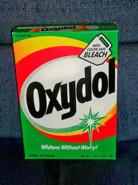 Oxydol Laundry Detergent box 1986 | Laundry Soaps | Childhood memories ...