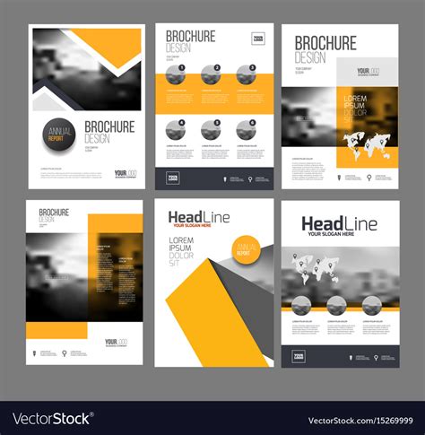 Modern brochure design template Royalty Free Vector Image