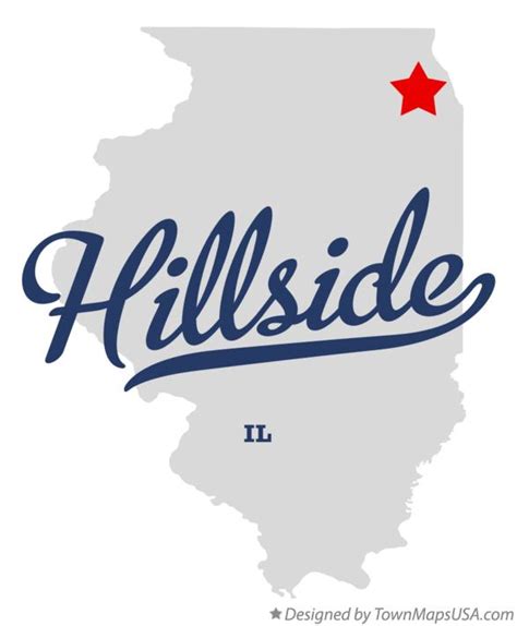 Map of Hillside, IL, Illinois