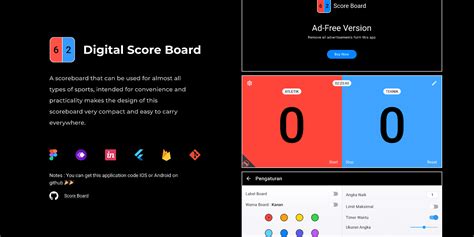 Score board mobile app (Flutter) | Figma