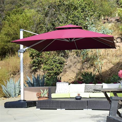 PURPLE LEAF 10ft Patio Umbrella Outdoor Square Umbrella Large ...