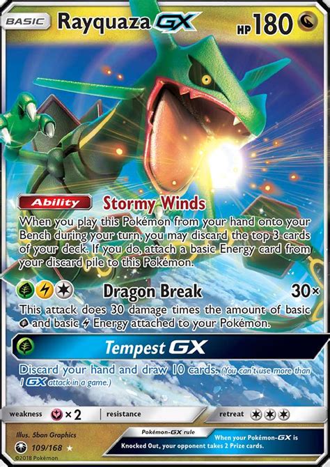 Rayquaza-GX 109 (Celestial Storm 2018) Pokemon Card