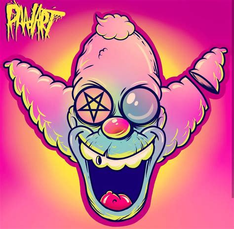 Krusty the Clown, The Simpsons | Scary drawings, Graffiti drawing, Krusty the clown