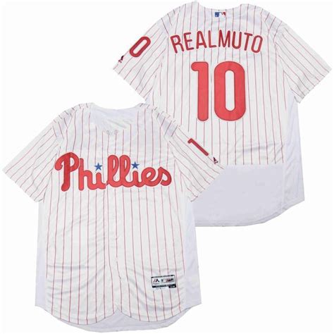 Philadelphia Phillies Jt Realmuto #10 2020 Mlb White Jersey - Bluefink