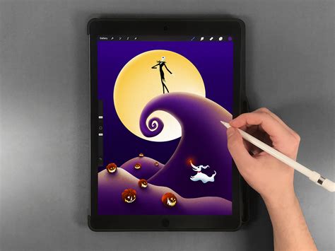 'The Nightmare Before Christmas' Drawing in Procreate by Elliott ...