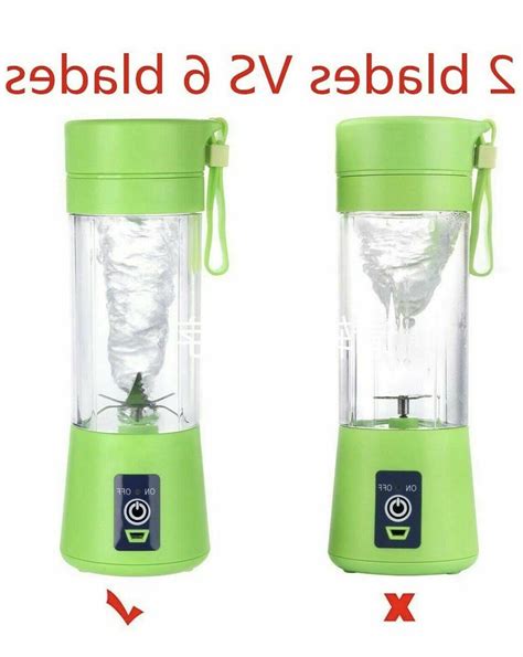 Portable juicer smoothie blender, rechargeable cordless USB charger