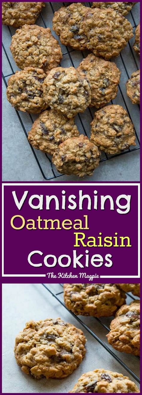 Vanishing Oatmeal Raisin Cookies -Right Off the Quaker Oatmeal Pack… in 2020 (With images ...