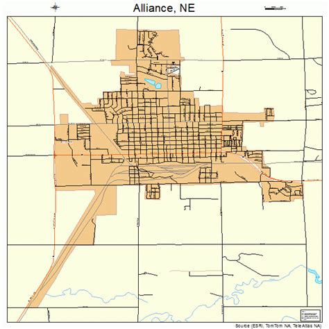 Alliance Nebraska Street Map 3100905