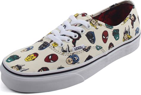 Vans - Unisex Adult Marvel X Vans Authentic Marvel Heads Shoes