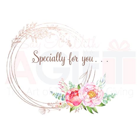 Specially For You Floral Greeting Card