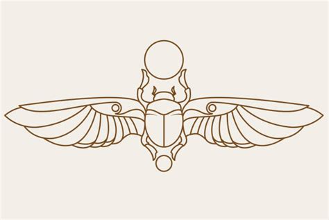 30+ Silhouette Of The Egyptian Scarab Tattoo Stock Illustrations, Royalty-Free Vector Graphics ...