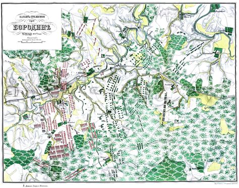 Map battle of Borodino | Карта, Фельдмаршал