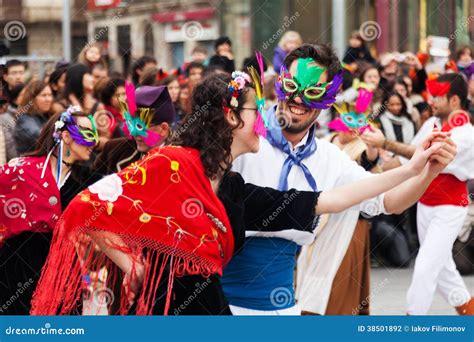 Carnival Balls To the Popular Culture and Traditional Catalan Editorial Photography - Image of ...