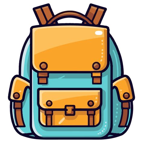 icon cute student backpack 24781695 PNG
