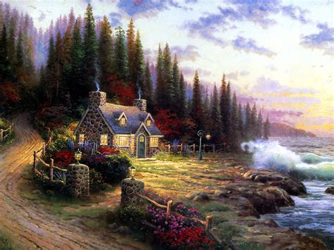 thomas-kinkade-oil-painting | Vengeart