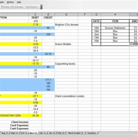 Home Business Expense Spreadsheet — db-excel.com