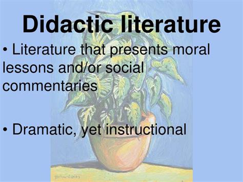 Definition Of Didactic In Literature - DEFINITION KLW