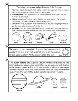 Solar System FLIP Book by 1st Grade Pandamania | TpT