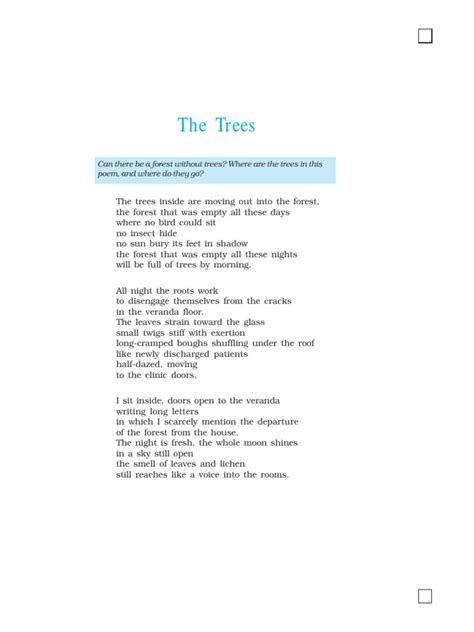 The Trees | PDF | Trees | Poetry