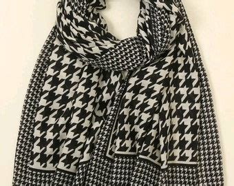 Houndstooth Scarf - Etsy