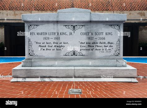 Civil Rights leader Dr Martin Luther King Jr Tomb located at the Martin ...