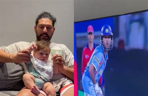 Yuvraj Singh Celebrates 15 Years Of His 6 Sixes With His Son Orion