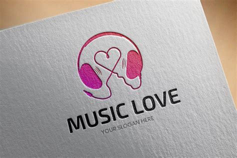 Music - Love Logo Template ~ Logo Templates ~ Creative Market