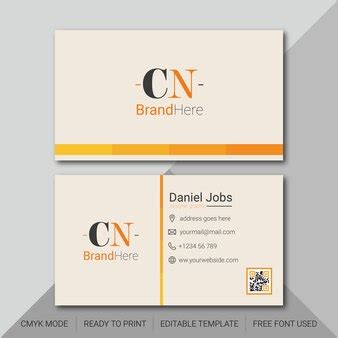 Premium Vector | Minimal typography business card template design