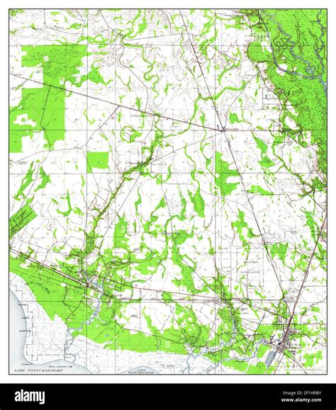 Slidell, Louisiana, map 1950, 1:62500, United States of America by ...