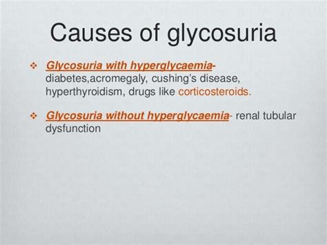 Glucosuria