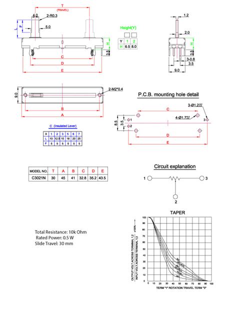 10k Slide Potentiometer | Buy in Australia | CE08556 | Core Electronics