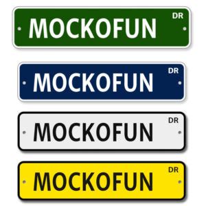 (FREE) Street Sign Generator - MockoFUN