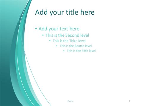 Turquoise Abstract PowerPoint Template - PresentationGo