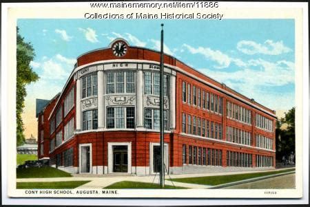 Item 11886 - Cony High School, Augusta, ca. 1930 - Vintage Maine Images