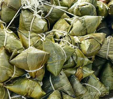 Traditional Chinese Sticky Rice Dumplings Photograph by Yali Shi