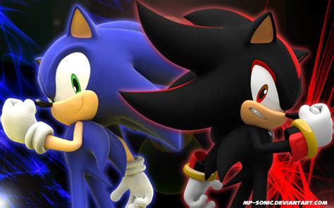 Sonic and Shadow Wallpaper by MP-SONIC on DeviantArt