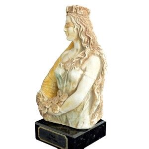 Tyche Small Bust Sculpture Statue Goddess of Chance Fate and Fortune Tykhe - Etsy