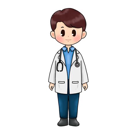 Chibi Doctor PNG Image, Cute Chibi Male Doctor Cartoon, Male Character ...