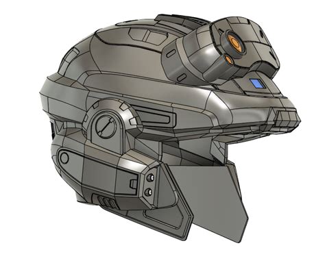 Pilot/Haunted Helmet 3D Model for Cosplay Armour Inspired by Halo Reach ...