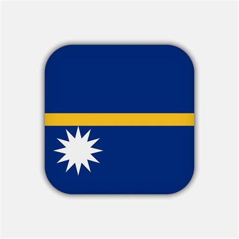 Nauru flag, official colors. Vector illustration. 10942184 Vector Art ...