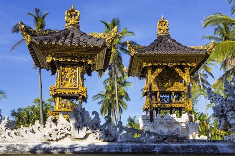 Hindu Temple Roofs, Toyopakeh, Nusa Penida, Indonesia Editorial Image - Image of decoration ...